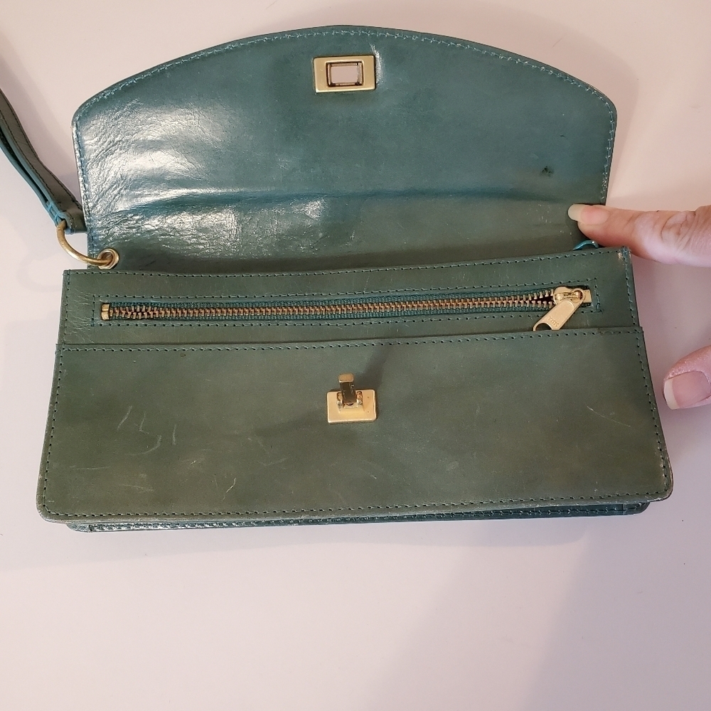Kenneth Cole New York Green Leather Wallet - Picture 8 of 11